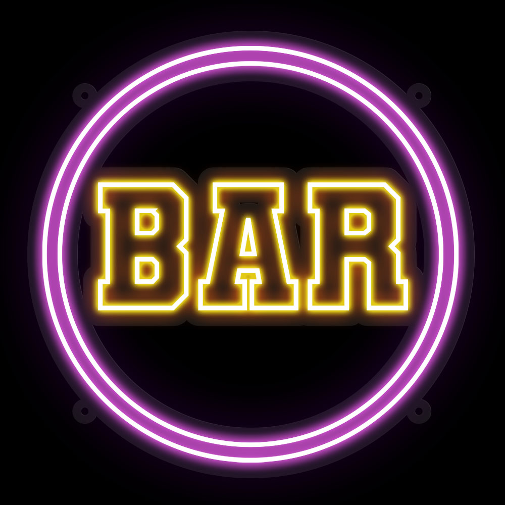 Bar Circle Neon Sign - Image 3