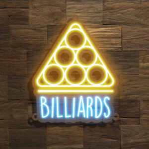 Billiards Neon Sign