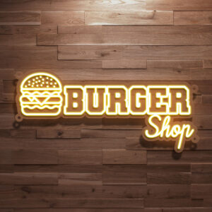 Burger Shop Neon Sign