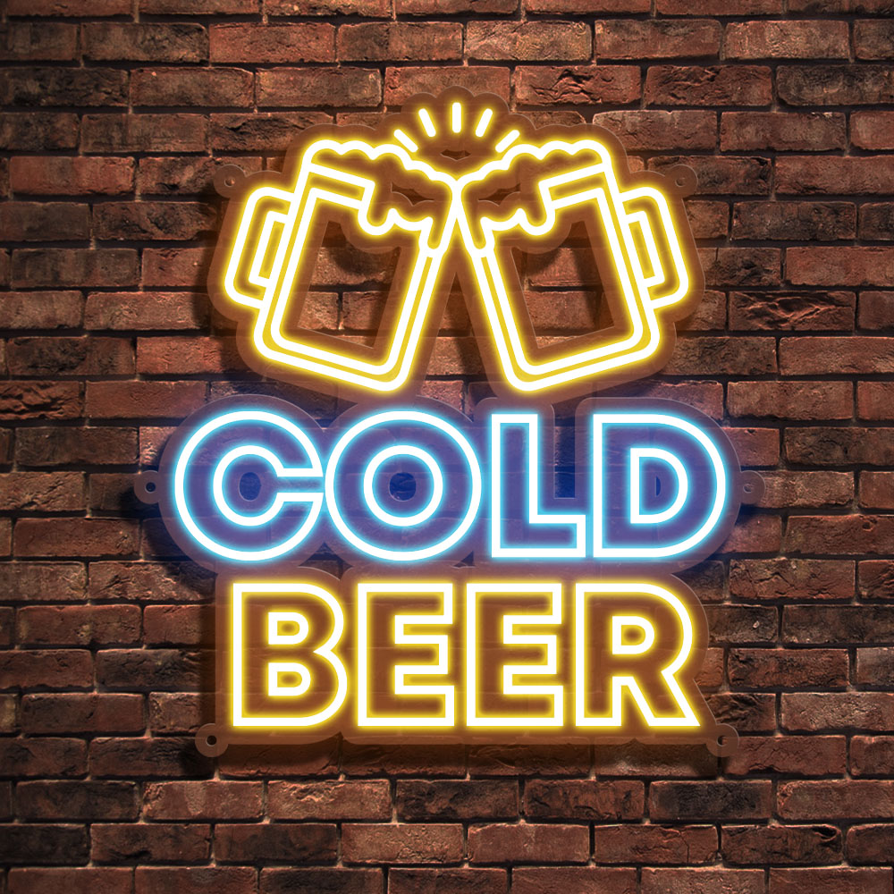 Cold Beer Neon Sign