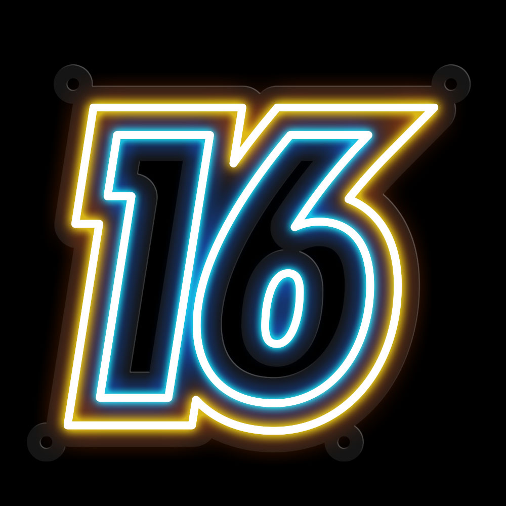 Custom Number Neon Sign - Image 3