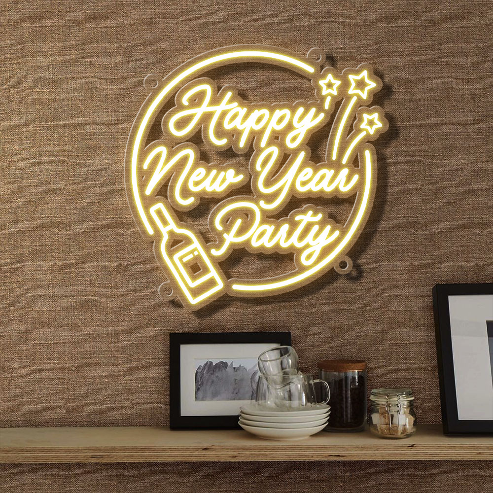 Happy New Year Party Neon Sign