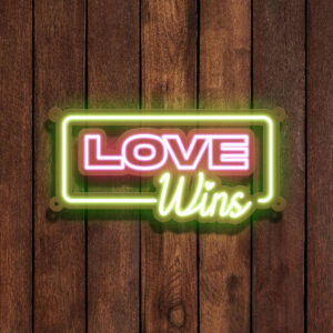 Love Wins Neon Sign