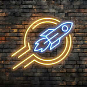 Rocketship Neon Sign