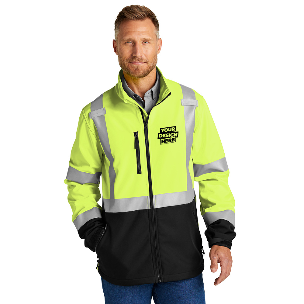 Custom CornerStone CSJ503 ANSI 107 Class 3 Soft Shell Jacket