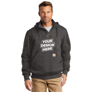 Custom Carhartt CT100617 Rain Defender® Paxton Heavyweight Hooded Zip Mock Sweatshirt