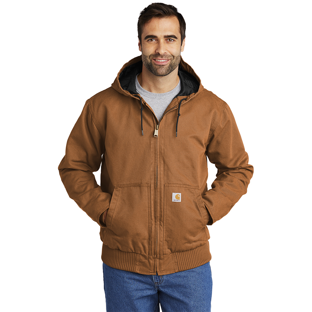 Custom Carhartt CTT104050 Tall Washed Duck Active Jacket - Image 5