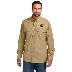 Custom Carhartt CT105291 Force Solid Long Sleeve Shirt