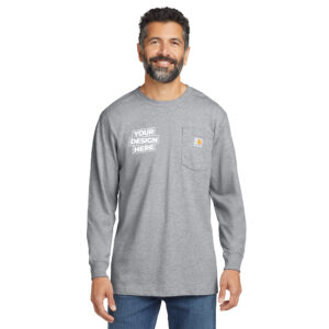 Custom Carhartt CTK126 Workwear Pocket Long Sleeve T-Shirt