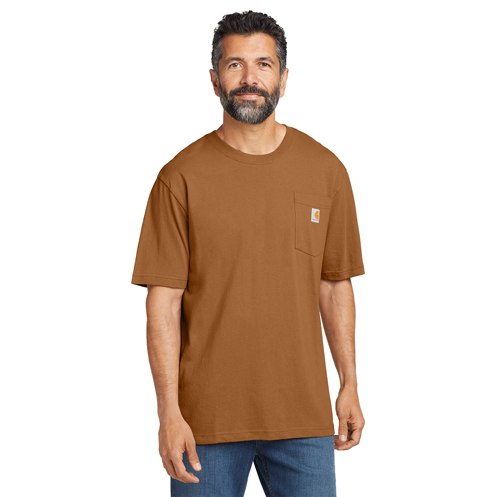 Custom Carhartt CTK87 Workwear Pocket Short Sleeve T-Shirt - Image 9