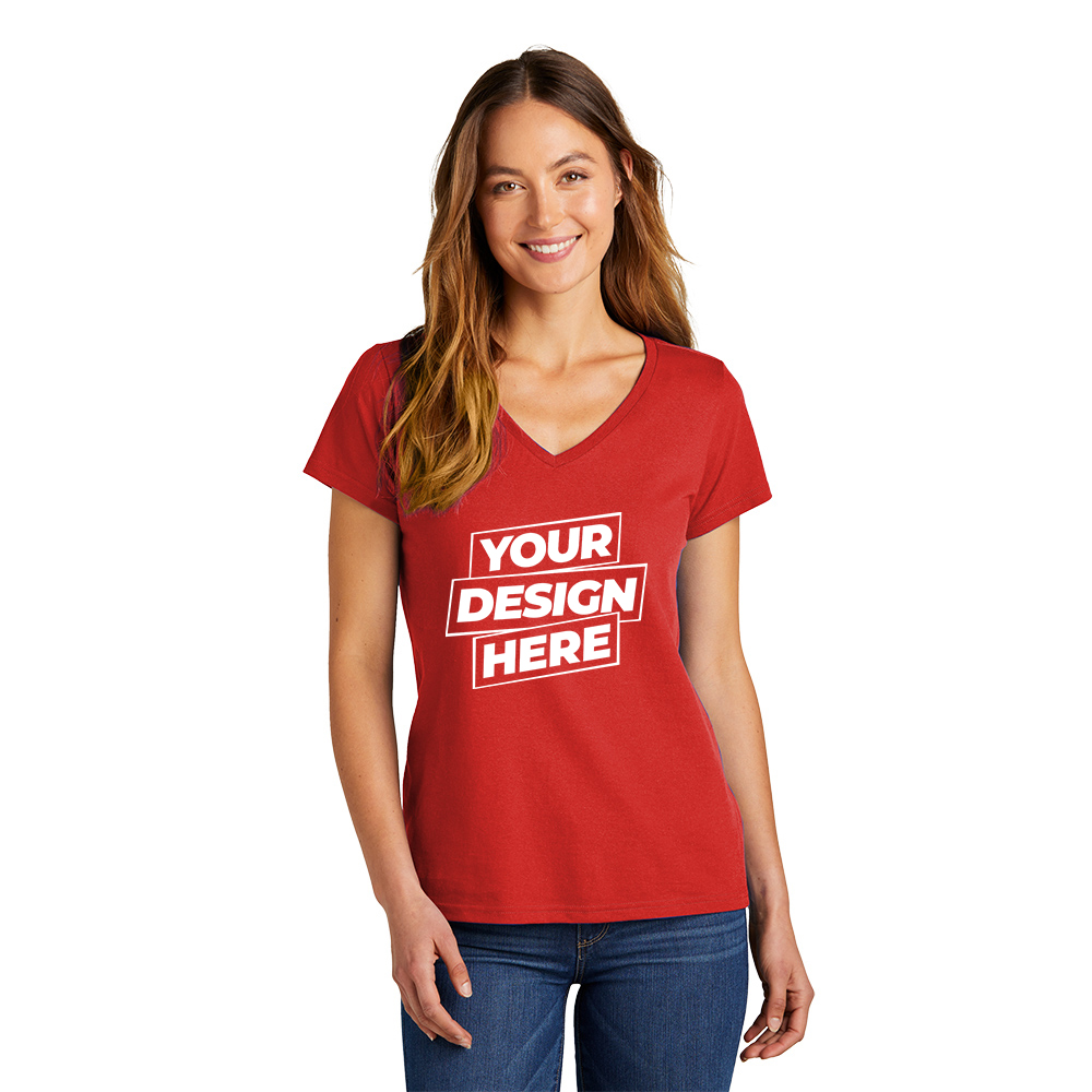 Custom District DT5002 Women’s The Concert Tee V-Neck