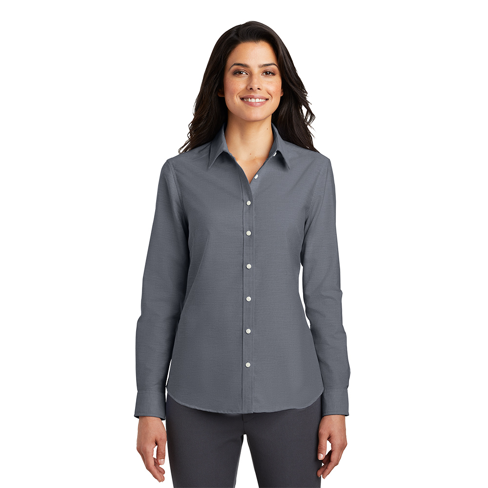 Custom Port Authority L658 Ladies SuperPro Oxford Shirt - Image 4