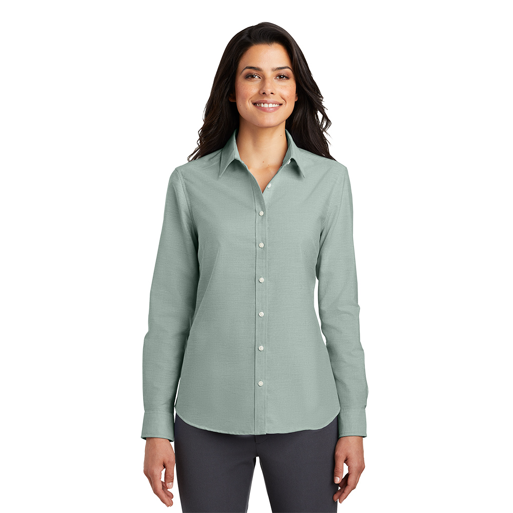 Custom Port Authority L658 Ladies SuperPro Oxford Shirt - Image 5