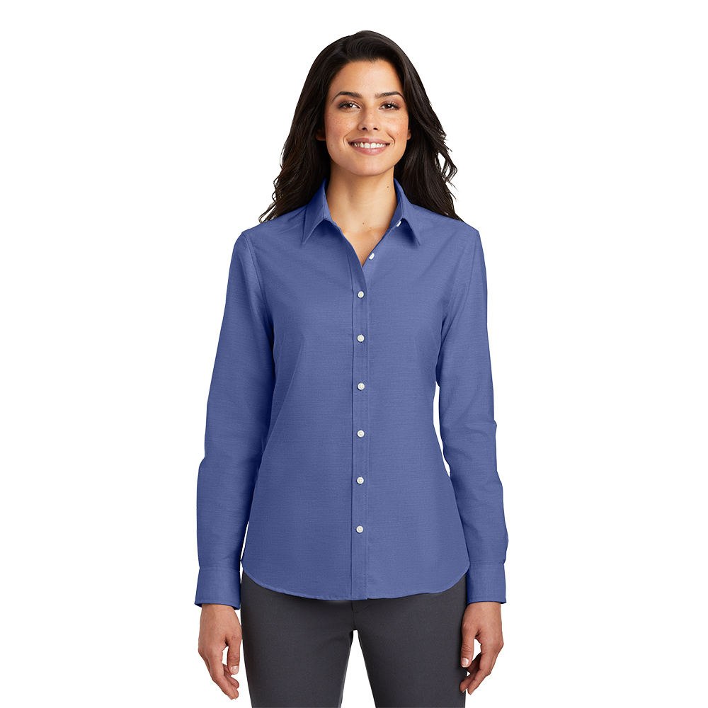 Custom Port Authority L658 Ladies SuperPro Oxford Shirt - Image 6