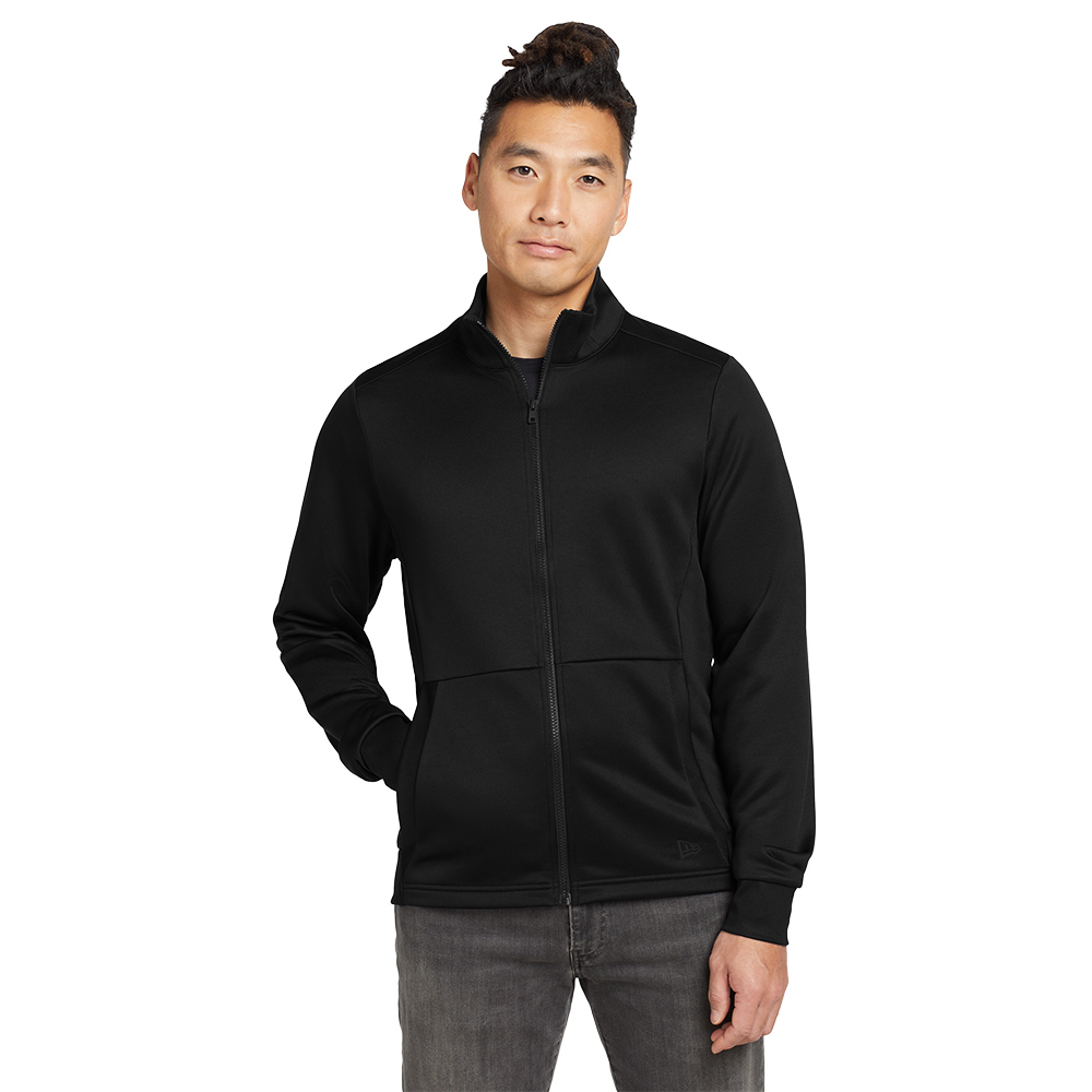Custom New Era NEA530 Performance Terry Full-Zip - Image 4