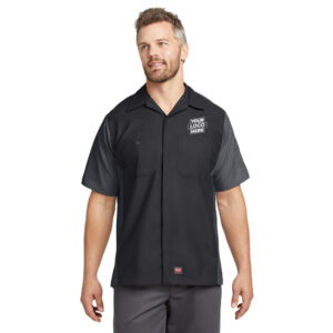 Custom Red Kap SY20 Short Sleeve Ripstop Crew Shirt