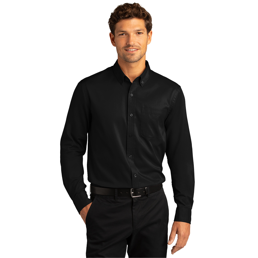 Custom Port Authority W808 Long Sleeve SuperPro React Twill Shirt - Image 6