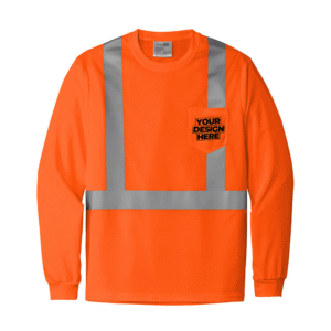 Custom CornerStone® ANSI 107 Class 2 Mesh Long Sleeve Tee